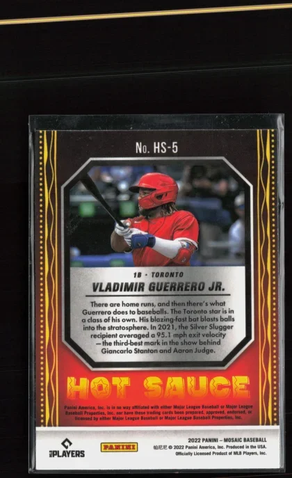 2022 2022 Panini Mosaic Vladimir Guerrero Jr. Baseball card — Back thumbnail