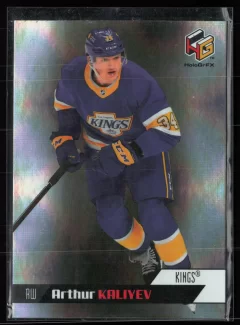 2020 2020-21 Upper Deck Arthur Kaliyev Hockey card front — Card Source Canada