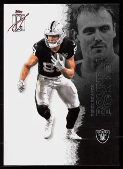 2025 2025 Topps Signature Class Brock Bowers Football card front — Card Source Canada