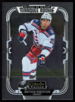 2025 2025-26 O-Pee-Chee Platinum Matthew Robertson Hockey card front — Card Source Canada