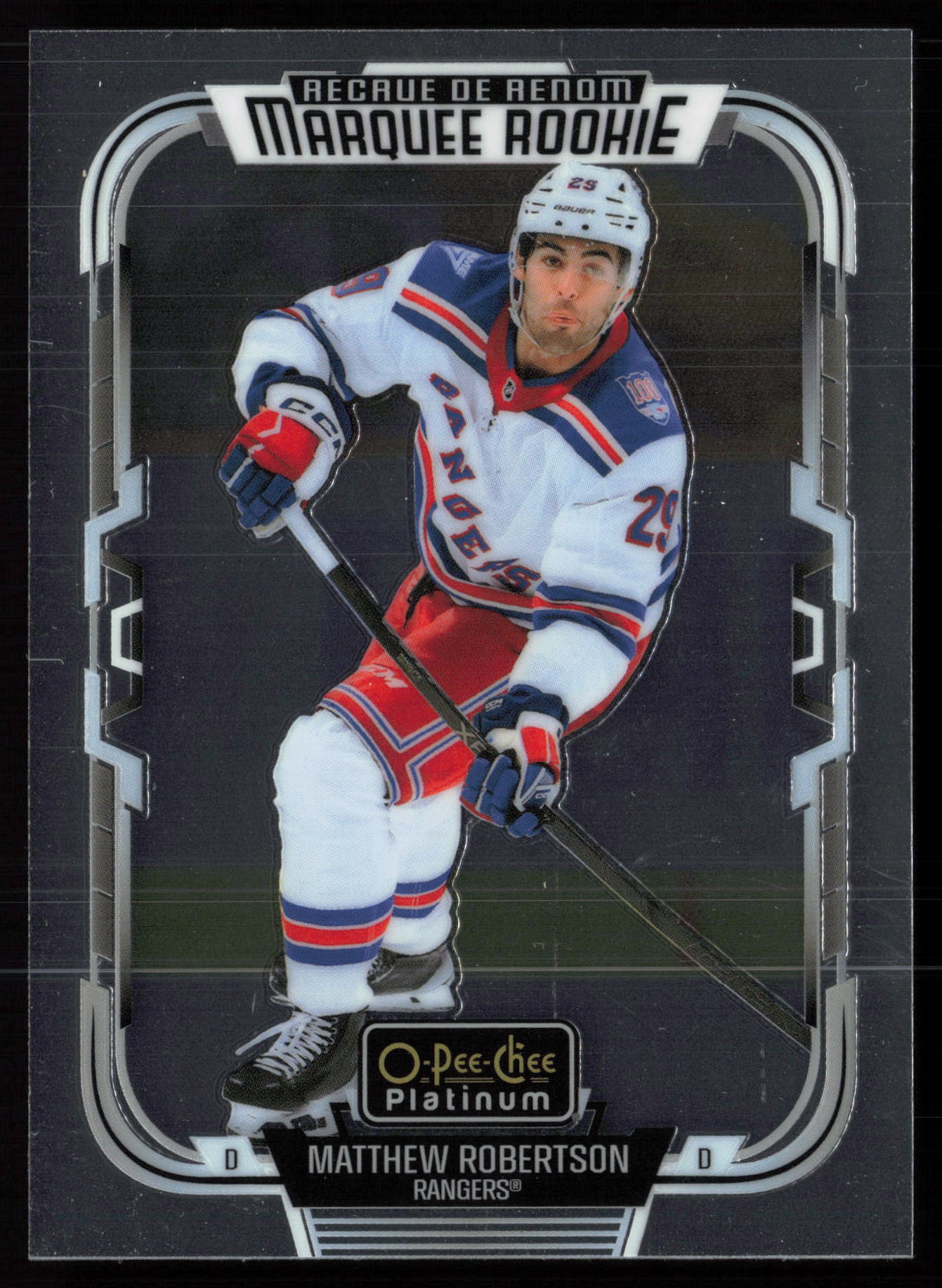 2025 2025-26 O-Pee-Chee Platinum Matthew Robertson Hockey card front — Card Source Canada