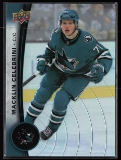 2025 2025-26 Upper Deck Tim Hortons Macklin Celebrini Hockey card front — Card Source Canada