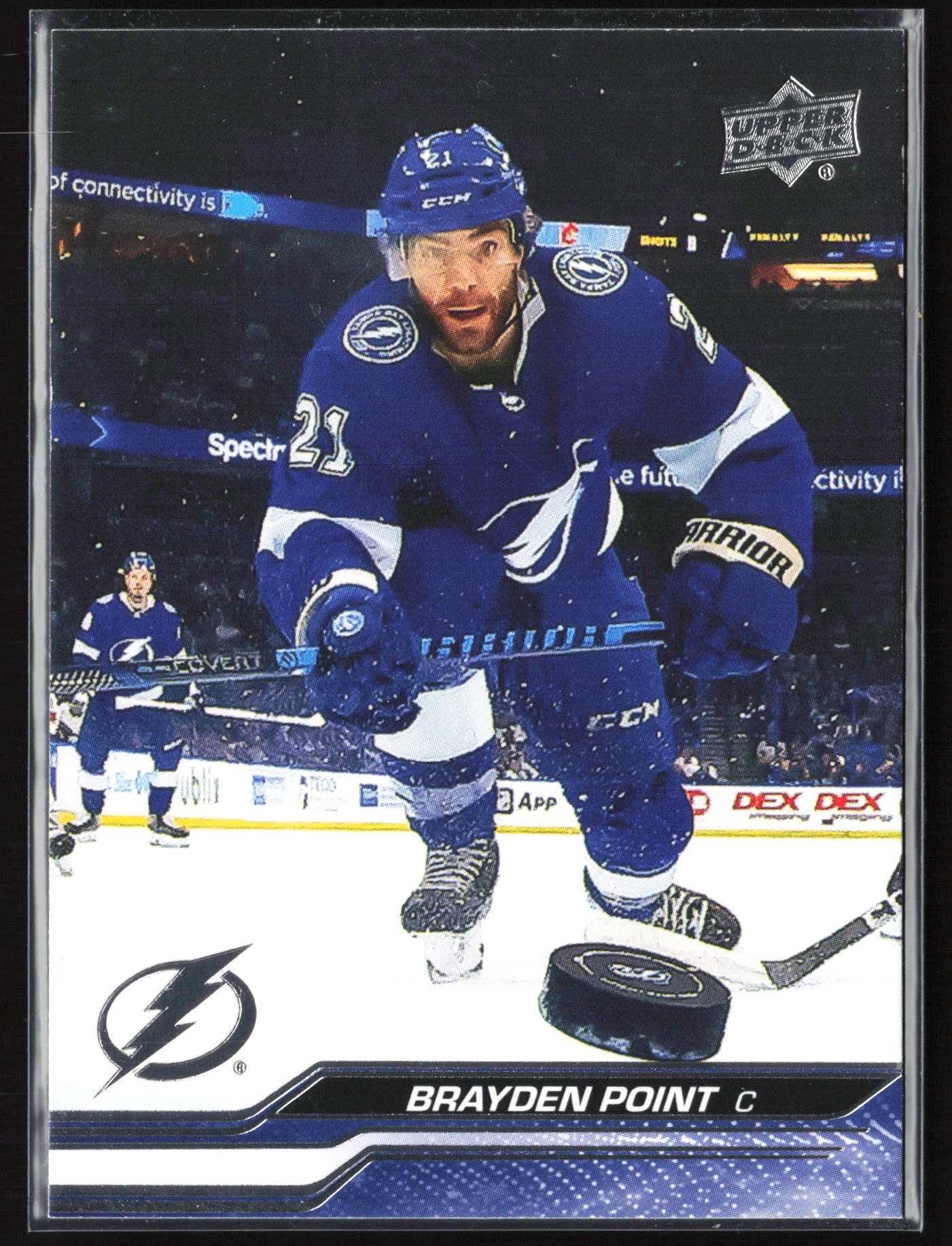 2023 2023-24 Upper Deck Brayden Point Hockey card front — Card Source Canada