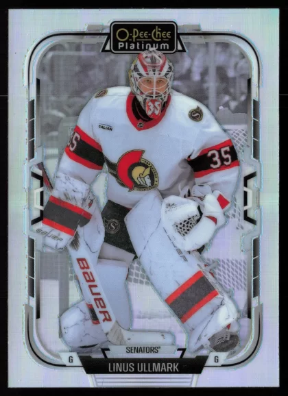 2025 2025-26 O-Pee-Chee Platinum Linus Ullmark Hockey card — Front
