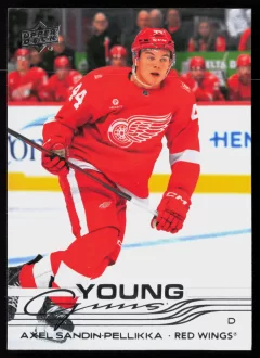 2025 2025-26 Upper Deck Axel Sandin-Pellikka Hockey card front — Card Source Canada