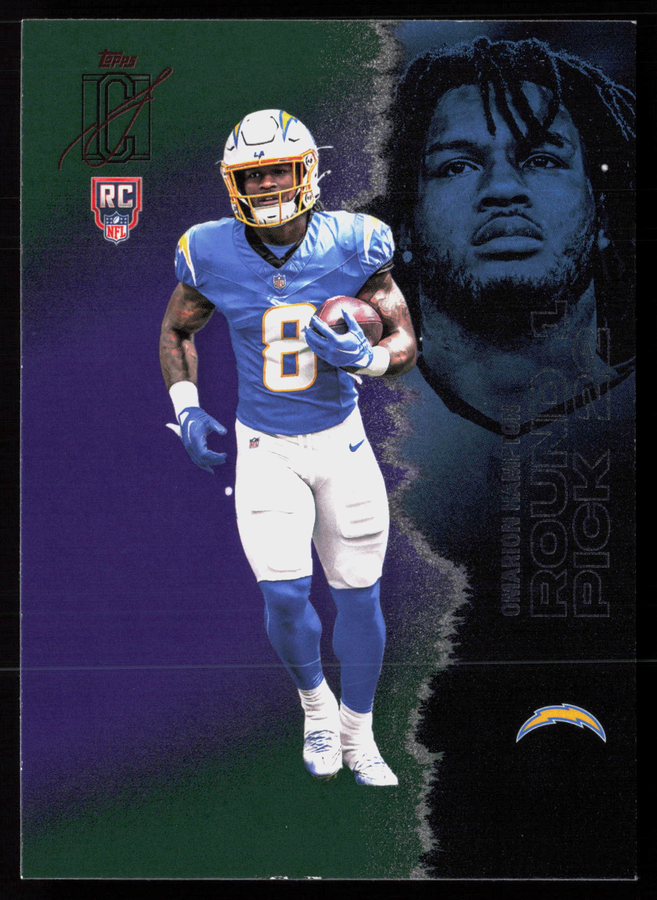 2025 2025 Topps Signature Class Omarion Hampton Football card front — Card Source Canada