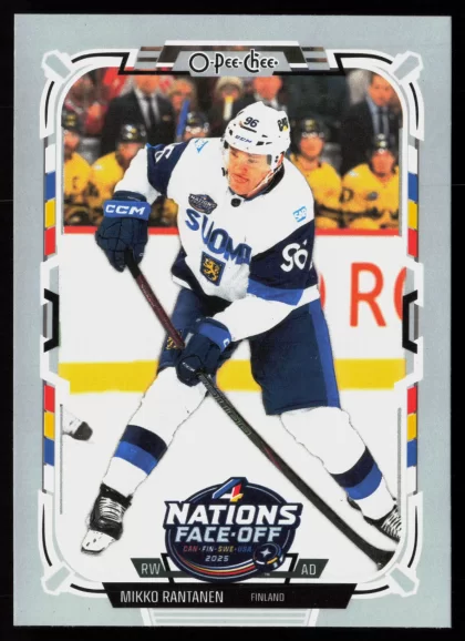 2025 2025-26 O-Pee-Chee Mikko Rantanen Hockey card — Front