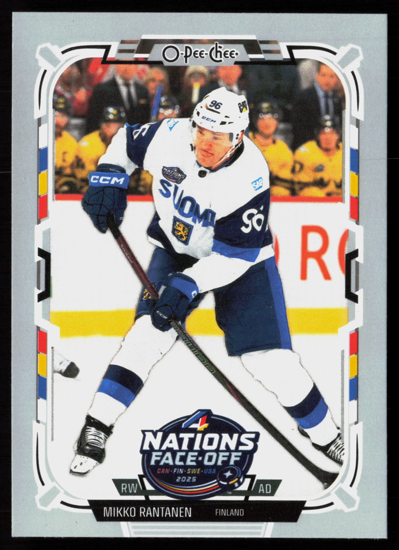 2025 2025-26 O-Pee-Chee Mikko Rantanen Hockey card front — Card Source Canada