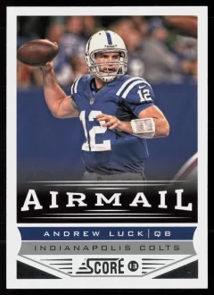 2013 2013 Score Andrew Luck Football card front — Card Source Canada