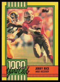1990 1990 Topps Jerry Rice Football card front — Card Source Canada