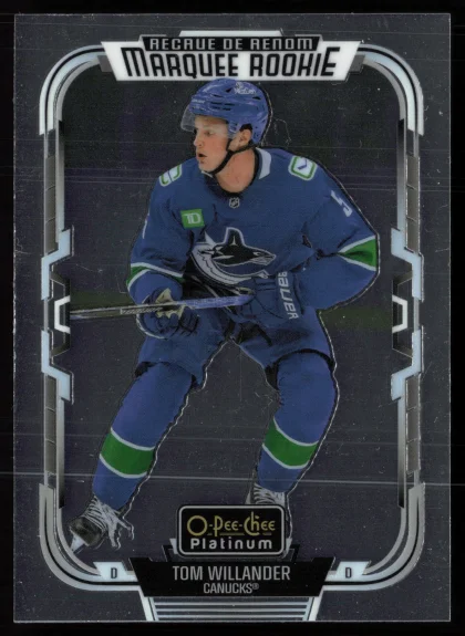 2025 2025-26 O-Pee-Chee Platinum Tom Willander Hockey card — Front