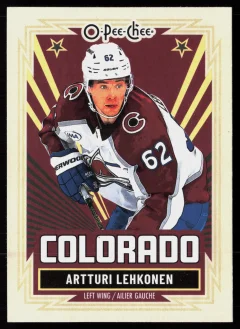 2025 2025-26 O-Pee-Chee Artturi Lehkonen Hockey card front — Card Source Canada