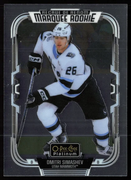 2025 2025-26 O-Pee-Chee Platinum Dmitri Simashev Hockey card — Front