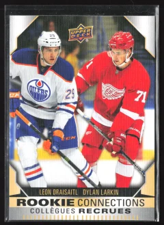 2023 2023-24 Upper Deck Tim Hortons Greatest Duos Leon Draisaitl / Dylan Larkin Hockey card front — Card Source Canada