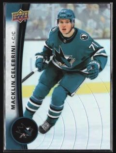 2025 2025-26 Upper Deck Tim Hortons Macklin Celebrini Hockey card front — Card Source Canada