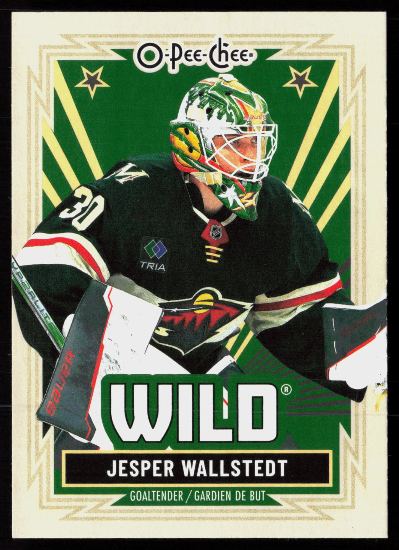 2025 2025-26 O-Pee-Chee Jesper Wallstedt Hockey card front — Card Source Canada