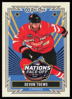2025 2025-26 O-Pee-Chee Devon Toews Hockey card front — Card Source Canada