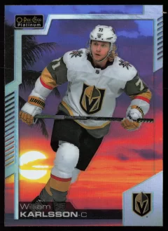 2020 2020-21 O-Pee-Chee Platinum William Karlsson Hockey card front — Card Source Canada