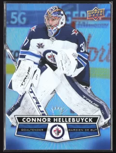 2021 2021-22 Upper Deck Tim Hortons Connor Hellebuyck Hockey card front — Card Source Canada