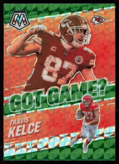 2021 2021 Panini Mosaic Travis Kelce Football card — Front