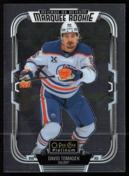 2025 2025-26 O-Pee-Chee Platinum David Tomasek Hockey card — Front