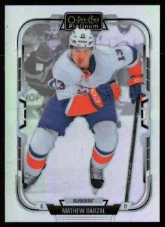 2025 2025-26 O-Pee-Chee Platinum Mathew Barzal Hockey card front — Card Source Canada
