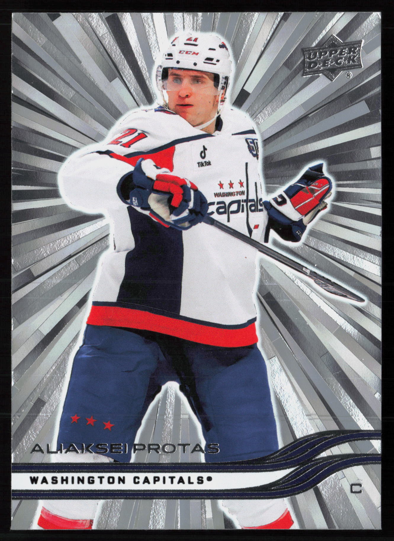 2025 2025-26 Upper Deck Aliaksei Protas Hockey card front — Card Source Canada