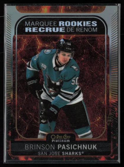 2021 2021-22 O-Pee-Chee Platinum Brinson Pasichnuk Hockey card — Front