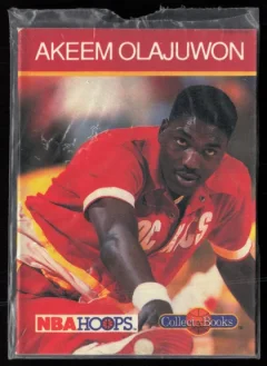 1990 1990-91 Hoops CollectABooks Akeem Olajuwon Basketball card front — Card Source Canada