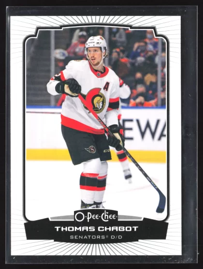 2022 2022-23 O-Pee-Chee Thomas Chabot Hockey card — Front