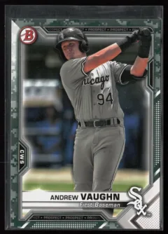 2021 2021 Bowman Andrew Vaughn Baseball card front — Card Source Canada