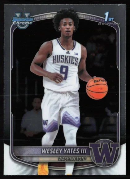 2025 2025-26 Bowman Wesley Yates III Basketball card — Front