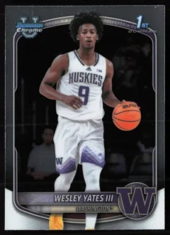 2025 2025-26 Bowman Wesley Yates III Basketball card front — Card Source Canada