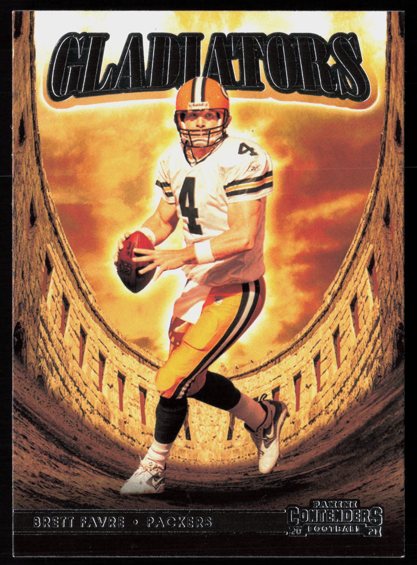 2021 2021 Panini Contenders Brett Favre Football card front — Card Source Canada