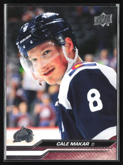 2023 2023-24 Upper Deck Cale Makar Hockey card — Front