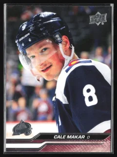 2023 2023-24 Upper Deck Cale Makar Hockey card front — Card Source Canada