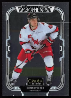 2025 2025-26 O-Pee-Chee Platinum Justin Robidas Hockey card front — Card Source Canada