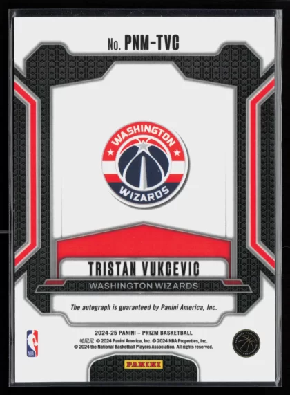 2024 2024-25 Panini Prizm Bryce McGowens Basketball card — Back thumbnail