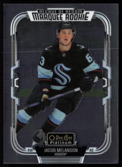 2025 2025-26 O-Pee-Chee Platinum Jacob Melanson Hockey card — Front