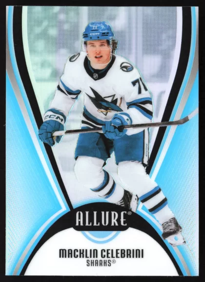 2025 2025-26 Upper Deck Allure Macklin Celebrini Hockey card — Front