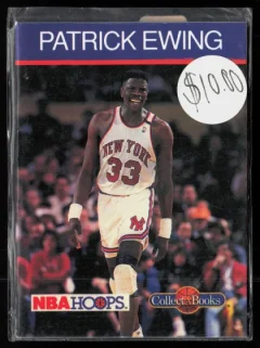 1990 1990-91 Hoops CollectABooks Patrick Ewing Basketball card front — Card Source Canada