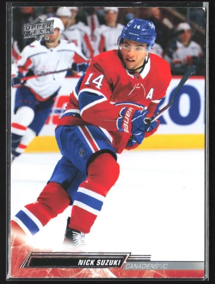 2022 2022-23 Upper Deck Nick Suzuki Hockey card — Front