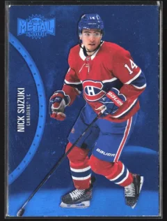 2021 2021-22 SkyBox Metal Universe Nick Suzuki Hockey card front — Card Source Canada