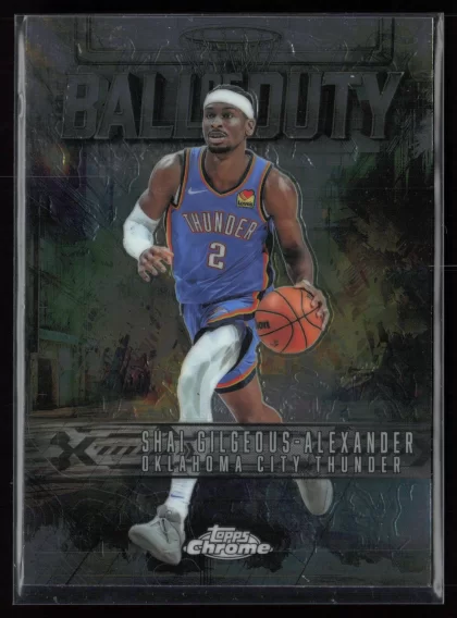2025 2025-26 Topps Chrome Shai Gilgeous-Alexander Basketball card — Front