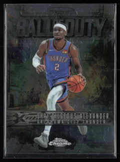 2025 2025-26 Topps Chrome Shai Gilgeous-Alexander Basketball card front — Card Source Canada