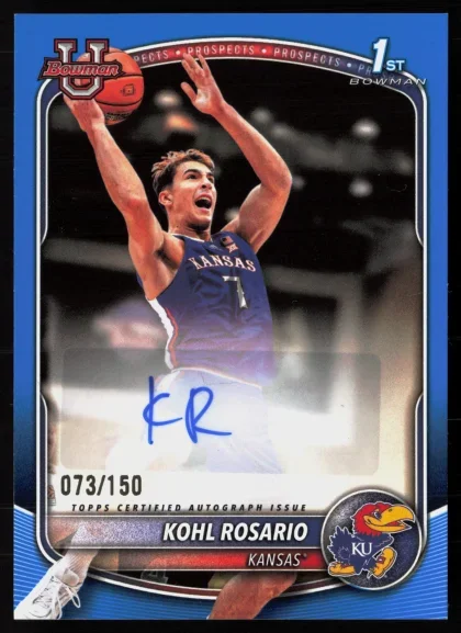 2025 2025-26 Bowman Kohl Rosario Basketball card — Front