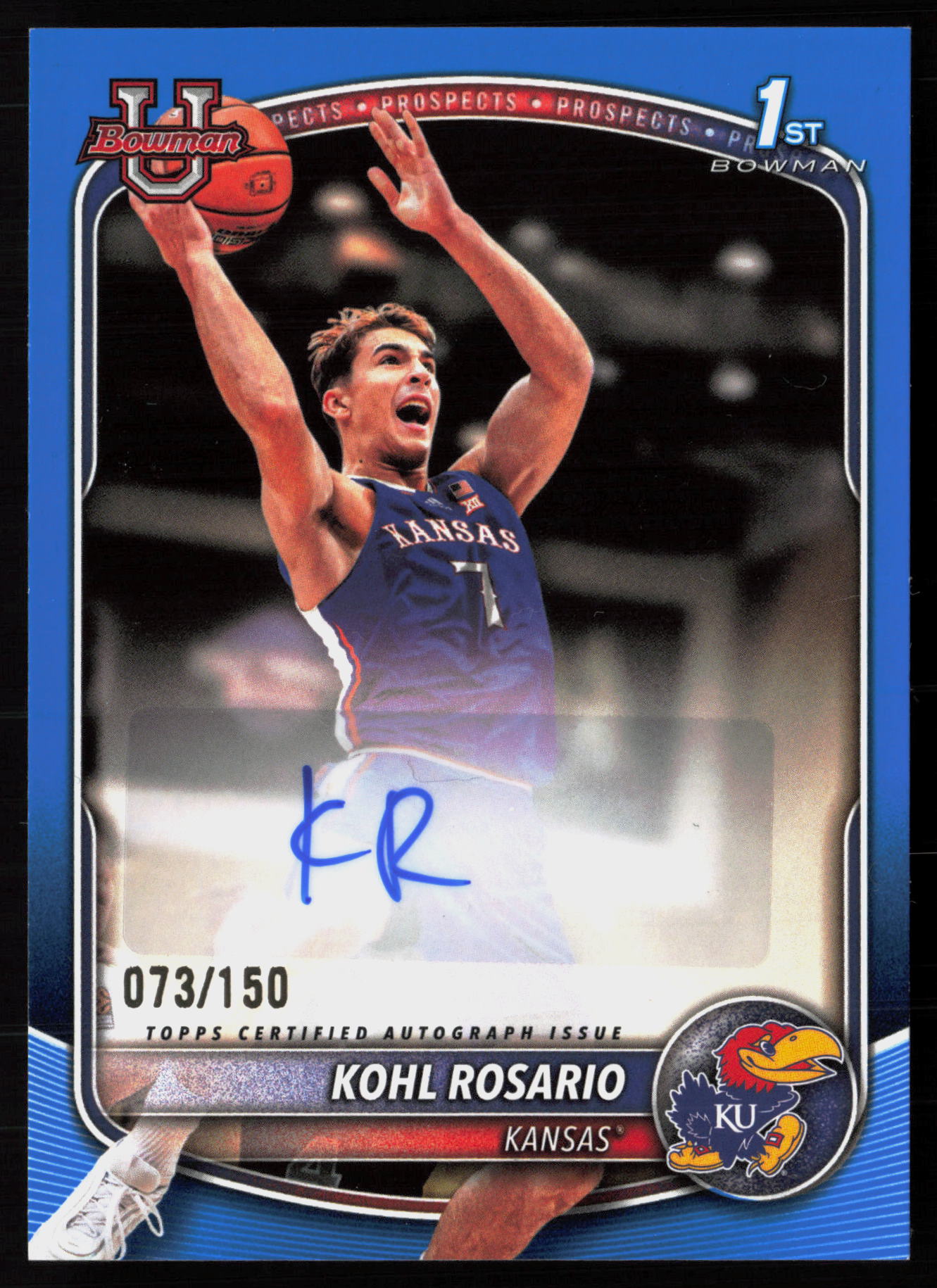 2025 2025-26 Bowman Kohl Rosario Basketball card front — Card Source Canada