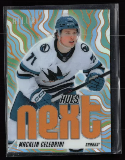 2025 2025-26 Upper Deck Allure Macklin Celebrini Hockey card — Front