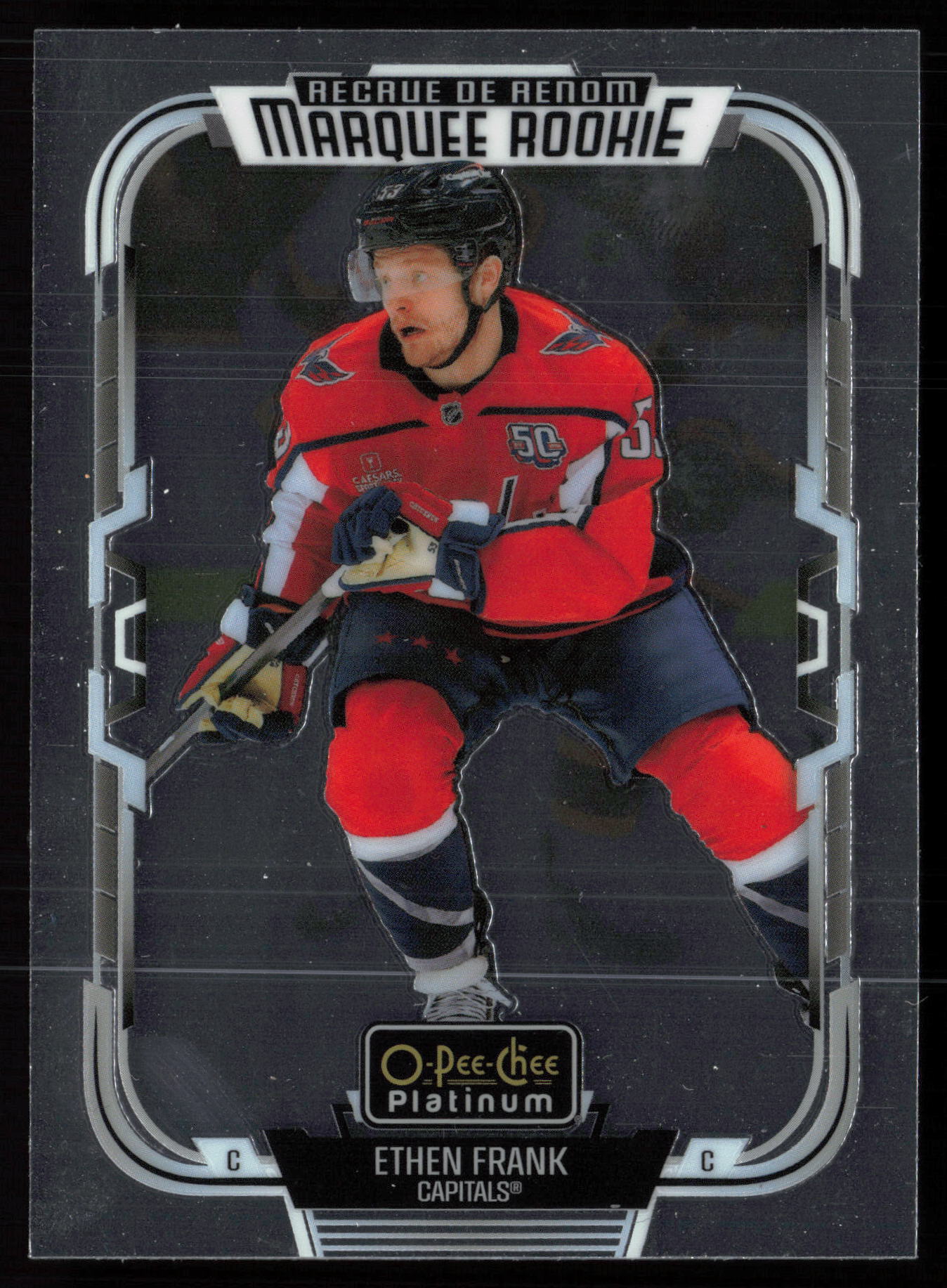2025 2025-26 O-Pee-Chee Platinum Ethen Frank Hockey card front — Card Source Canada