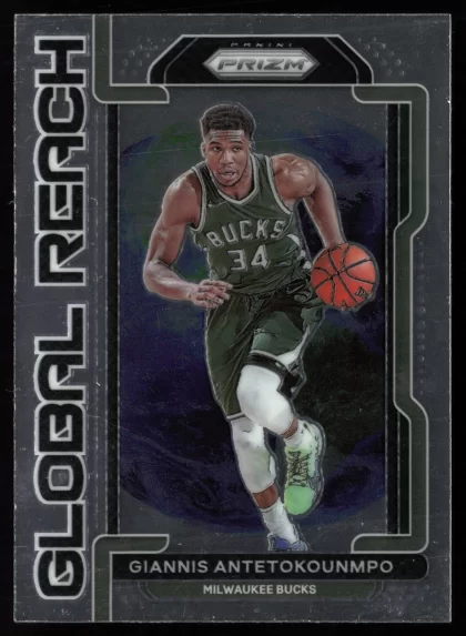 2021 2021-22 Panini Prizm Giannis Antetokounmpo Basketball card — Front